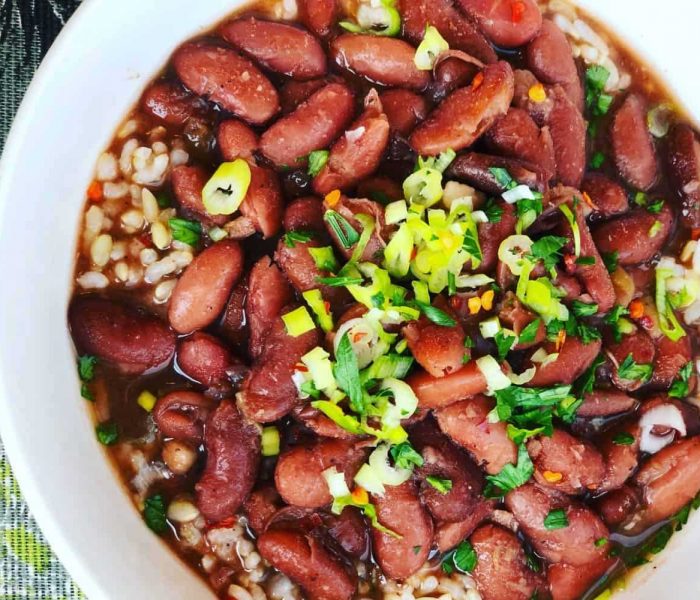 Plant-Based New Orleans Red Beans and Brown Rice